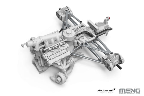 A Meng 1/12 McLaren MP4/4 1988 priced at $299.99 available from Echelon Hobbies