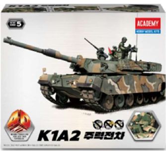 Academy K1A2 Main Battle Tank Snap 4D Model Kit