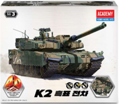 Academy K2 Black Panther 4D Snap Model Kit
