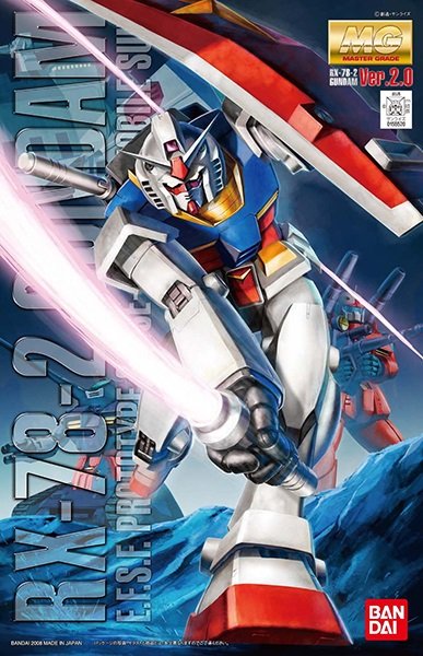Bandai MG 1/100 RX-78-2 Gundam Ver.2.0 Mobile Suit Gundam