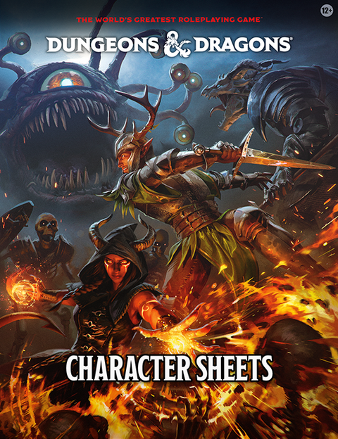 DND RPG CHARACTER SHEETS 50 PACK