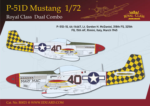 Eduard 1/72 P-51D Mustang Dual Combo Royal Class Edition