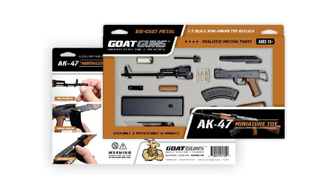 1/3 GoatGuns AK47 Metal Diecast Assembly Model Kit - Black