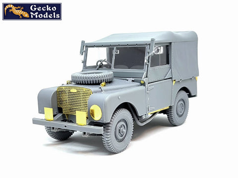 Gecko 1/35 British FV18001 Mk.1 80in 4x4 Utility Vehicle w-Canvas Roof Top Early Production