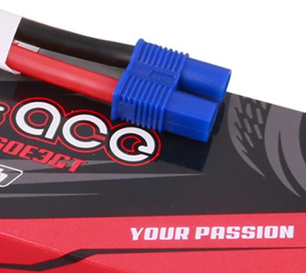 Gens Ace G-Tech Hard Case 5300mAh 2S 7.4V 60C LiPo EC3 Plug