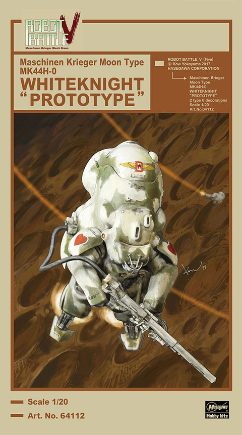 Hasegawa 1/20 Maschinen Krieger Moon Type MK44H-0 Whiteknight "PROTOTYPE"