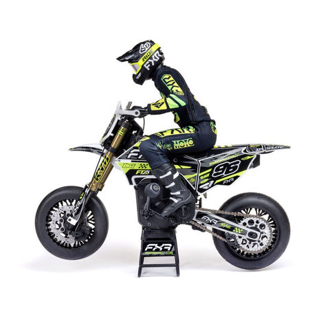 Losi 1/4 Promoto-SM Super Moto Motorcycle RTR - FXR White - with Battery and Charger