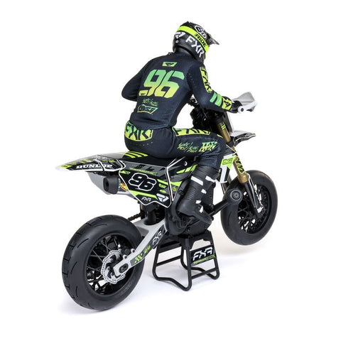 Losi 1/4 Promoto-SM Super Moto Motorcycle RTR - FXR White - with Battery and Charger