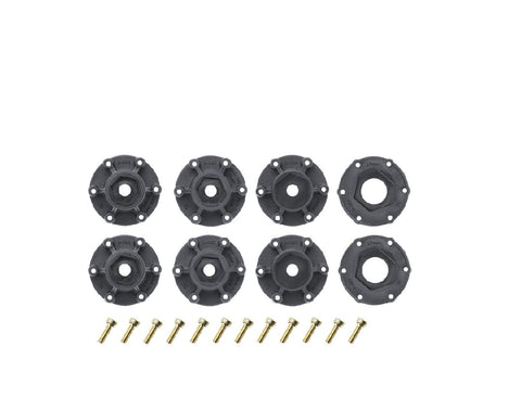 Louise R/C SC-Turbo 2.2/3.0" - 12,14,17mm Rem Hex Blk Wheels - 2 pack
