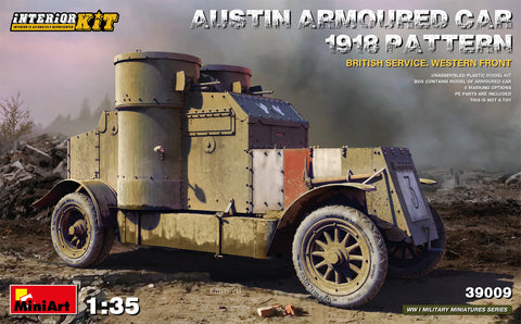 MiniArt 1/35 Austin Armoured Car 1918 Pattern. British Service. Western Front with Interior Kit