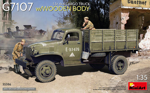 MiniArt 1/35 1,5t 4x4 G7107 Cargo Truck w/Wooden Body