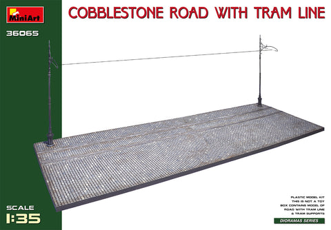 MiniArt 1/35 Cobblestone Road w/Tram Line
