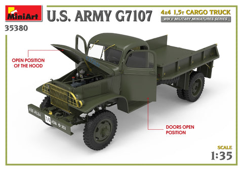 MiniArt 1/35 U.S. Army G7107 4X4 1,5t Cargo Truck