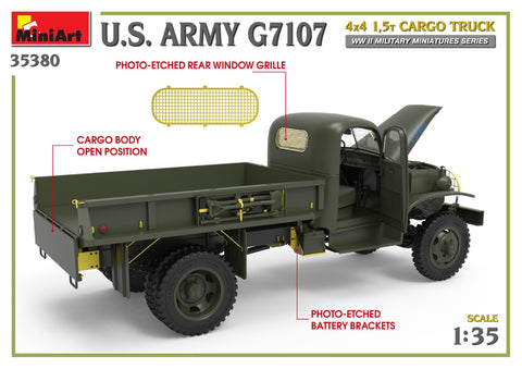 MiniArt 1/35 U.S. Army G7107 4X4 1,5t Cargo Truck