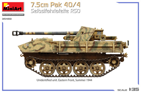 MiniArt 1/35 7.5cm Pak 40/4. Selbstfahrlafette RSO