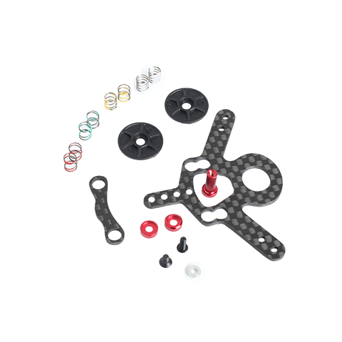 Nexx Racing Introduces Multi Length Plastic Disk Damper Set for Kyosho Mini-Z MR02 and MR03 (For Lexan Body) (RED) - NX-322-R1