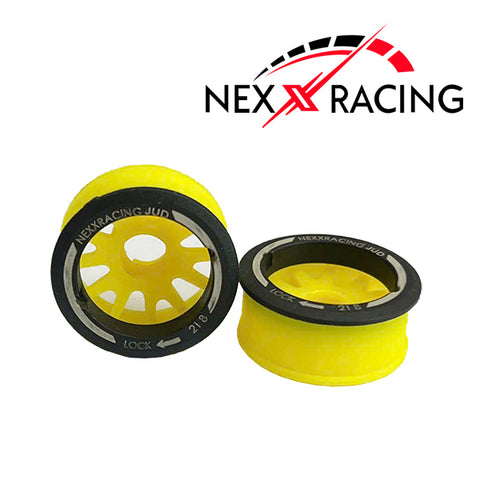 Nexx Racing “JUD” threaded carbon-fiber reinforced EVO Flanged Front Wheels - YELLOW - NXUSA-EVO-F+2-Y