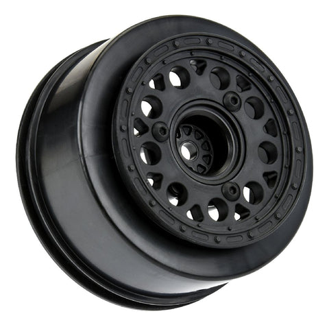 Pro-Line Showtime 2.2"/3.0" Black Removable Hex Dirt Oval Wheels