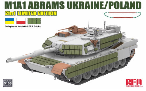 RFM 1/35 M1A1 ABRAMS UKRAINE/POLAND (2 IN 1) Limited Edition