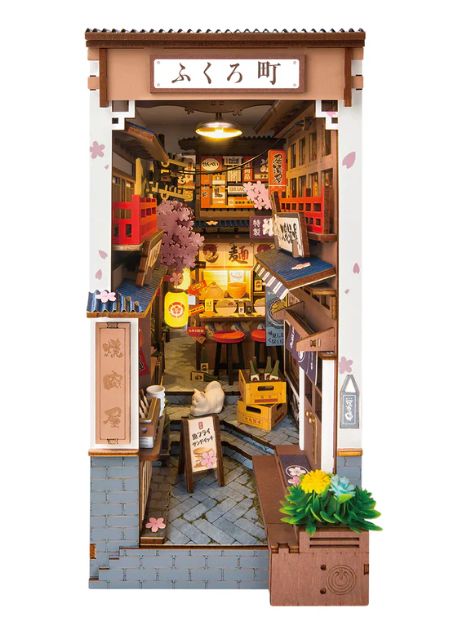 Rolife Sakura Wine Alley Book Nook Shelf Insert