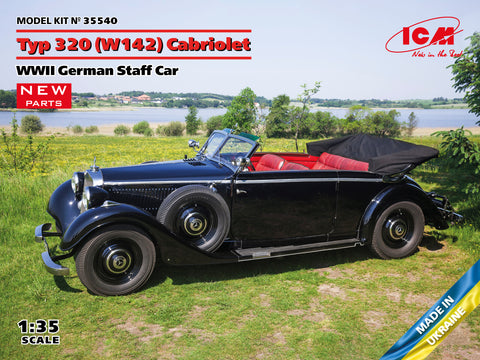 ICM 1/35 Type 320 (W142) Cabriolet, WWII German Staff Car