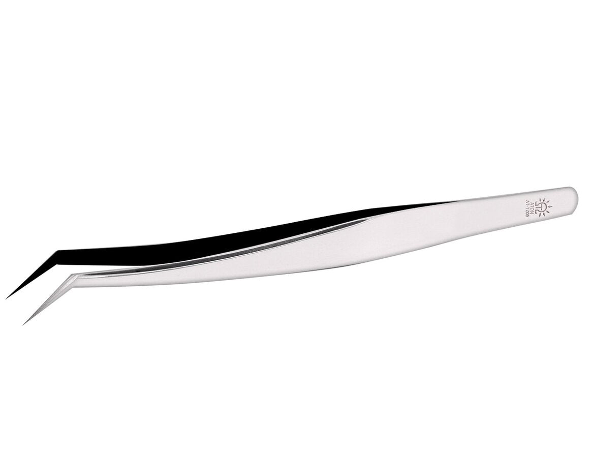 Dspiae Thin-Tipped Angled Tweezers #Z01 Dspiae Thin-Tipped Angled Tweezers #Z01