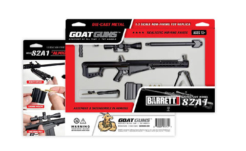 1/4 GoatGuns BARRETT 82A1 .50 cal Metal Diecast Kit - Black