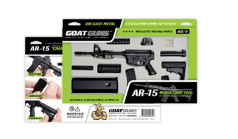 1/3 GoatGuns AR15 Metal Diecast Model Assembly Kit - Black