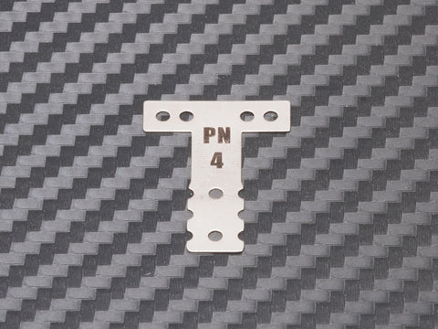 PN Racing Mini-Z MR03/MR04 MM Spring Steel T-Plate #4 Black