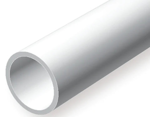 229 - 14" Opaque White Polystyrene Tubes .281" 9/32 3Pk