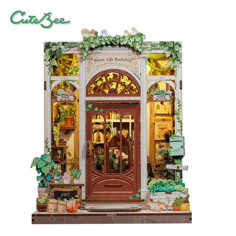 CuteBee DIY Miniature House - Green Life Bookshop
