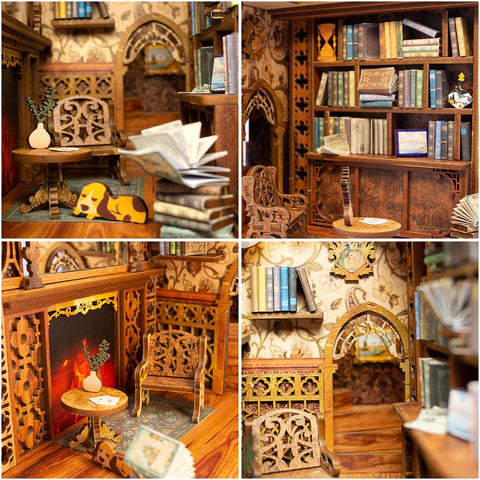 CuteBee DIY Book Nook Kit - Eternal Bookstore