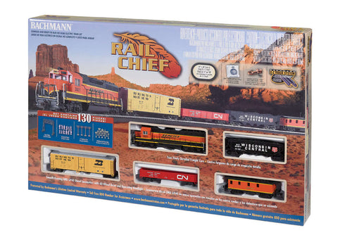 A RAIL CHIEF (HO SCALE) Train Set priced at $299.99 available from Echelon Hobbies