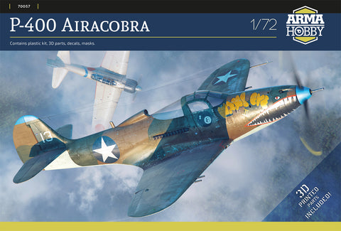 A Arma Hobby P-400 Airacobra 1/72 priced at $47.25 available from Echelon Hobbies