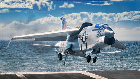 A Sword Models 1/72 RF-8G Photo-Recon Crusader over Vietnam, Aircraft priced at $45.75 available from Echelon Hobbies