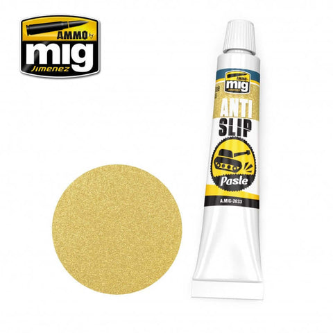 A Ammo Mig Anti-Slip Paste – Sand Color (for 1/35) priced at $8.99 available from Echelon Hobbies