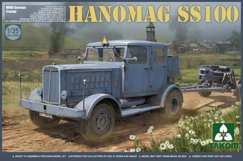 A Takom 1/35 WWII German Tractor Hanomag SS100 priced at $53.75 available from Echelon Hobbies