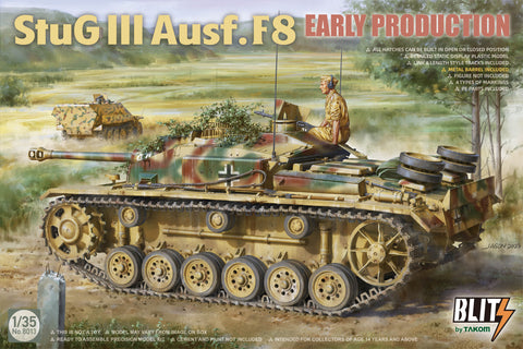 A Takom 1/35 StuG III Ausf.F8 Early Prodution priced at $49.99 available from Echelon Hobbies