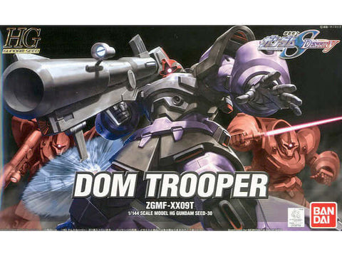 A Bandai HG SEED 1/144 #30 DOM Trooper "Gundam SEED Destiny" priced at $26.99 available from Echelon Hobbies