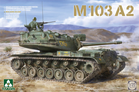 A Takom 1/35 M103 A2 Heavy Tank priced at $84.49 available from Echelon Hobbies