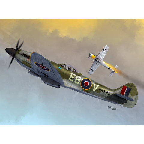 A Sword Models 1/72 Spitfire Mk.XIV C/E Bubble top priced at $35.99 available from Echelon Hobbies