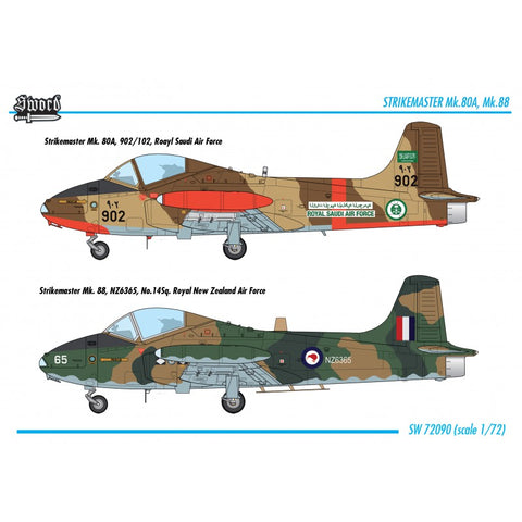 A Sword Models 1/72 BAC 167 Strikemaster Mk80A/88 priced at $35.99 available from Echelon Hobbies