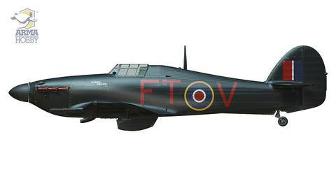 A Arma Hobby 1/48 Hurricane Mk IIc "Jubilee" priced at $82.50 available from Echelon Hobbies