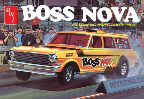 A AMT 1/25 Boss Nova Funny Car priced at $48.99 available from Echelon Hobbies