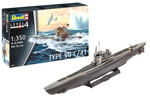 Revell Germany 1:350 German Submarine Type Vii C/41