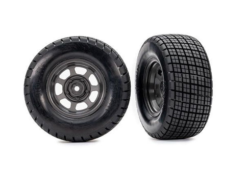 Traxxas Hoosier Tires on graphite gray wheels