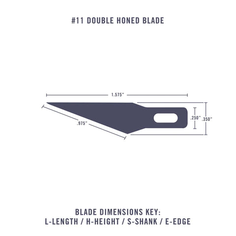 A Excel #11 Double Honed Blades priced at $4.25 available from Echelon Hobbies