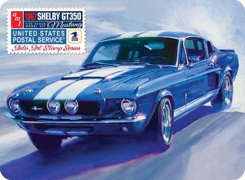 A AMT 1/25 1967 Shelby Gt350 Usps Stamp Series priced at $58.99 available from Echelon Hobbies