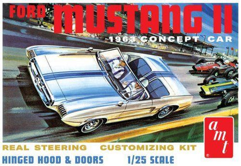 A AMT 1:25 1963 Ford Mustang Ii Concept Car priced at $46.75 available from Echelon Hobbies