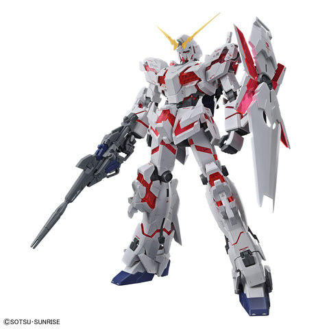 A Bandai Mega Size Model 1/48 Unicorn Gundam Destroy Mode priced at $163.49 available from Echelon Hobbies